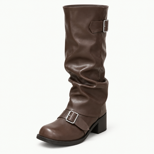 Crush Buckled Boots
